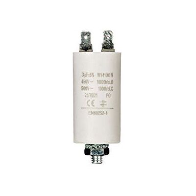 NEDIS Fixapart 11003 Anlaufkondensator Betriebskondensator 3uF 3µF mit STECKER (Motorkondensator) NEDIS Fixapart 11003 Anlaufkondensator Betriebskondensator 3uF 3µF mit STECKER (Motorkondensator)