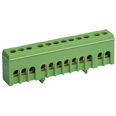REV Verteilerklemme Reihenklemme für Hutschiene 12-fach, max. 16 mm², grün REV Verteilerklemme Reihenklemme für Hutschiene 12-fach, max. 16 mm², grün