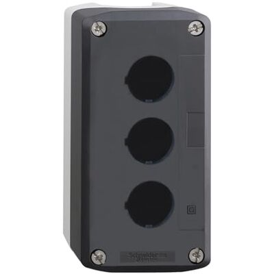 Schneider Electric Harmony XALD Leergehäuse, Kunststoff, 3 Bohrungen 22mm, dunkelgrau, Artikelnummer XALD03 Schneider Electric Harmony XALD Leergehäuse, Kunststoff, 3 Bohrungen 22mm, dunkelgrau, Artikelnummer XALD03
