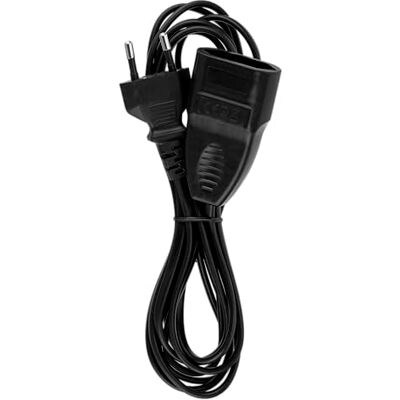 REV Verlängerungskabel Euro Verlängerung 3m mit Euro-Stecker, schwarz REV Verlängerungskabel Euro Verlängerung 3m mit Euro-Stecker, schwarz