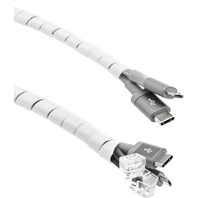 Amazon Basics Kabelkanal, ideal zur Kabelführung und zum Schutz der Kabel vor Haustieren, 10 m, weiß Amazon Basics Kabelkanal, ideal zur Kabelführung und zum Schutz der Kabel vor Haustieren, 10 m, weiß
