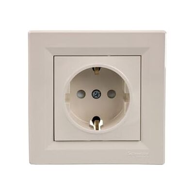 Schneider Electric Schneider/Asfora creme Schutzkontakt-Steckdose / EPH2900223 Schneider Electric Schneider/Asfora creme Schutzkontakt-Steckdose / EPH2900223