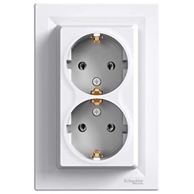Schneider Electric Asfora Doppelsteckdose SCHUKO weiß EPH9900121 3606480527753 Schneider Electric Asfora Doppelsteckdose SCHUKO weiß EPH9900121 3606480527753