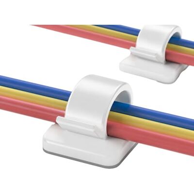 Elfcam ® Selbstklebende Kabelclips für Ethernet Network Kabel Management, Kabelbinder und Kabel im Haus oder im Büro (30 Stück) Elfcam ® Selbstklebende Kabelclips für Ethernet Network Kabel Management, Kabelbinder und Kabel im Haus oder im Büro (30 Stück)