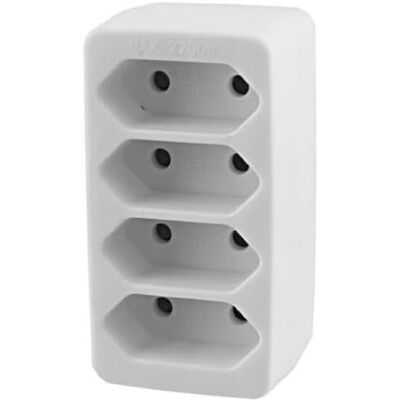 PremiumCord Brennenstuhl Euro 4‑Wege Adapter - Weiß - Power Strip PremiumCord Brennenstuhl Euro 4‑Wege Adapter - Weiß - Power Strip