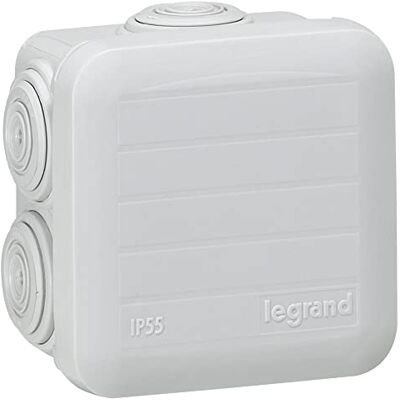 Legrand LEG94516 Quadratische Abzweigdose, zum Anstecken, grau, 65 x 65 x 40 mm Legrand LEG94516 Quadratische Abzweigdose, zum Anstecken, grau, 65 x 65 x 40 mm