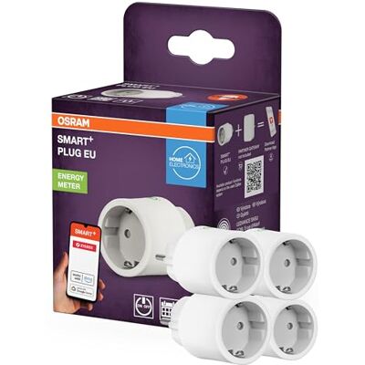 Osram SMART+ ZIGBEE EU-Steckdose in Weiß, intelligente Steckdose mit Energieverbrauchskontrolle und ZigBee-Technologie zur Einbindung von elektrischen Geräten ins Smart-Home-System Osram SMART+ ZIGBEE EU-Steckdose in Weiß, intelligente Steckdose mit Energieverbrauchskontrolle und ZigBee-Technologie zur Einbindung von elektrischen Geräten ins Smart-Home-System