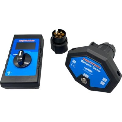Berger + Schröter GmbH Berger & Schröter Wireless Tester für Fahrzeuganhänger Steckdose, LED-Prüfgerät, CAN-Bus Funktion, Fernsteuerung, Kabelloses Prüfgerät Berger + Schröter GmbH Berger & Schröter Wireless Tester für Fahrzeuganhänger Steckdose, LED-Prüfgerät, CAN-Bus Funktion, Fernsteuerung, Kabelloses Prüfgerät