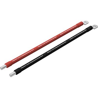 Offgridtec 2m Batteriekabel 25mm² M8 Terminal Zu Schraubklemmenanschluss, Öl-, Kälte- & UV-beständig, Flammwidrig, Für Geräte Mit M8 Schraubklemmenanschluss, Hohe Belastbarkeit, Rot/Schwarz Offgridtec 2m Batteriekabel 25mm² M8 Terminal Zu Schraubklemmenanschluss, Öl-, Kälte- & UV-beständig, Flammwidrig, Für Geräte Mit M8 Schraubklemmenanschluss, Hohe Belastbarkeit, Rot/Schwarz