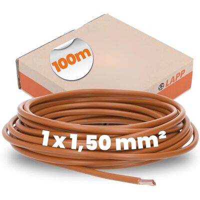 Lapp Kabel PVC Leitung H07V-K 1 x 1,5mm² 100m Braun Lapp Kabel PVC Leitung H07V-K 1 x 1,5mm² 100m Braun