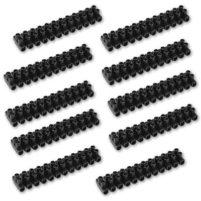 REV Dosenklemmen-Set 10x Lüsterklemme 12-polig, 0,5-4,0mm², teilbar, schwarz REV Dosenklemmen-Set 10x Lüsterklemme 12-polig, 0,5-4,0mm², teilbar, schwarz