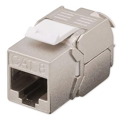 goobay 61129 Keystone-Modul CAT 8.1 STP / RJ45 Buchse bis 2 GHz / 25-40GBase-T/Netzwerkkabel Steckverbinder goobay 61129 Keystone-Modul CAT 8.1 STP / RJ45 Buchse bis 2 GHz / 25-40GBase-T/Netzwerkkabel Steckverbinder
