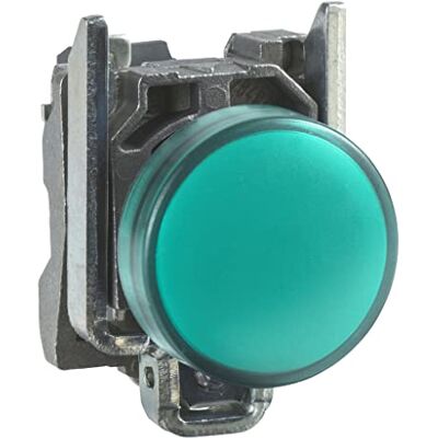 Schneider Electric Harmony XB4 – Pilot-Kontrollleuchte, Metall, einfarbige Linse, integrierte LED, industrielle Steuerung, 230-240 V AC, XB4BVM3, grün bunt Schneider Electric Harmony XB4 – Pilot-Kontrollleuchte, Metall, einfarbige Linse, integrierte LED, industrielle Steuerung, 230-240 V AC, XB4BVM3, grün bunt