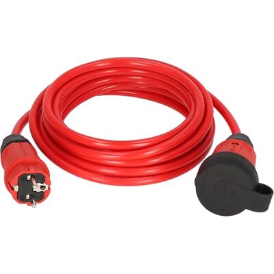 Brennenstuhl Professional Verlängerungskabel VQ 1110 IP44 (5m Kabel H07BQ-F 3G1,5 in rot, Baustelleneinsatz und ständiger Einsatz im Freien, Made in Germany) Brennenstuhl Professional Verlängerungskabel VQ 1110 IP44 (5m Kabel H07BQ-F 3G1,5 in rot, Baustelleneinsatz und ständiger Einsatz im Freien, Made in Germany)
