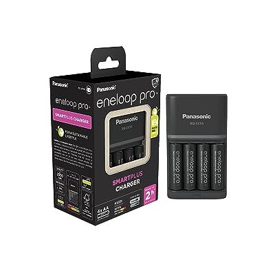 eneloop SmartPlus-Ladegerät für 1–4 AA/AAA NI-MH-Akkus, mit 4 pro AA/Mignon-Akkus mit 10 Sicherheitsfunktionen eneloop SmartPlus-Ladegerät für 1–4 AA/AAA NI-MH-Akkus, mit 4 pro AA/Mignon-Akkus mit 10 Sicherheitsfunktionen