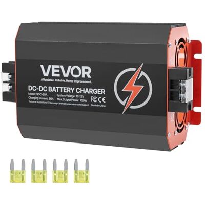 VEVOR 12 V 60 A DC/DC-Batterieladegerät, 750 W, für Blei-Säure-, Lithium-, AGM-, GEL- und Nassbatterien, intelligentes mehrstufiges Laden, für Wohnmobile, Nutzfahrzeuge, Boote, Yachten VEVOR 12 V 60 A DC/DC-Batterieladegerät, 750 W, für Blei-Säure-, Lithium-, AGM-, GEL- und Nassbatterien, intelligentes mehrstufiges Laden, für Wohnmobile, Nutzfahrzeuge, Boote, Yachten