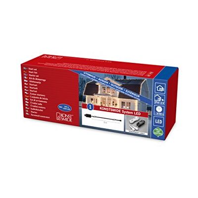 Konstsmide LED System Anschlusskabel, für 1040 Dioden / 100 Meter, inkl. Feinsicherung t1.25 A und integrierter Doppelsicherung, 31V Elektronischer Außentrafo, schwarz/transparentes Kabel 4800-003 Konstsmide LED System Anschlusskabel, für 1040 Dioden / 100 Meter, inkl. Feinsicherung t1.25 A und integrierter Doppelsicherung, 31V Elektronischer Außentrafo, schwarz/transparentes Kabel 4800-003