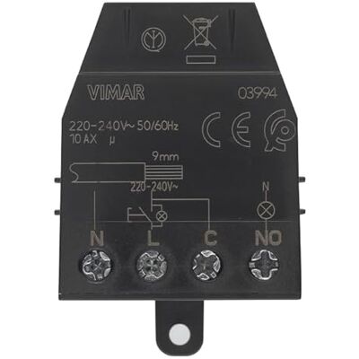 VIMAR 03994 Relaismodul 4 Impulsklemmen Quid 10AX VIMAR 03994 Relaismodul 4 Impulsklemmen Quid 10AX