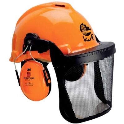 3M Kombination für die Forstwirtschaft, G3000 Schutzhelm in Orange, 1 Stück 3M Kombination für die Forstwirtschaft, G3000 Schutzhelm in Orange, 1 Stück