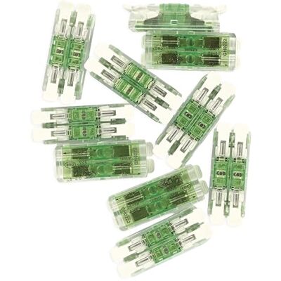 EMOS 10 Stück direkte Verbindungsklemme mit Hebel Duo, 4x 0,2–4 mm2-2x 2-Leiter Durchgangs-Verbinder mit Hebel schraubenlose Verknüpfung aller Leiterarten, mit CuSn-Kontakten transparent EMOS 10 Stück direkte Verbindungsklemme mit Hebel Duo, 4x 0,2–4 mm2-2x 2-Leiter Durchgangs-Verbinder mit Hebel schraubenlose Verknüpfung aller Leiterarten, mit CuSn-Kontakten transparent