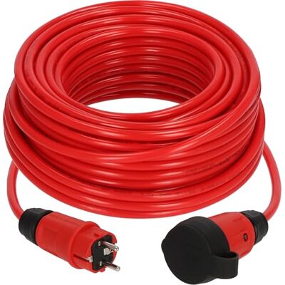 Brennenstuhl Professional Verlängerungskabel VQ 2100 IP44 (25m Kabel H07BQ-F 3G1,5 in rot, Baustelleneinsatz und ständiger Einsatz im Freien, Made in Germany) Brennenstuhl Professional Verlängerungskabel VQ 2100 IP44 (25m Kabel H07BQ-F 3G1,5 in rot, Baustelleneinsatz und ständiger Einsatz im Freien, Made in Germany)