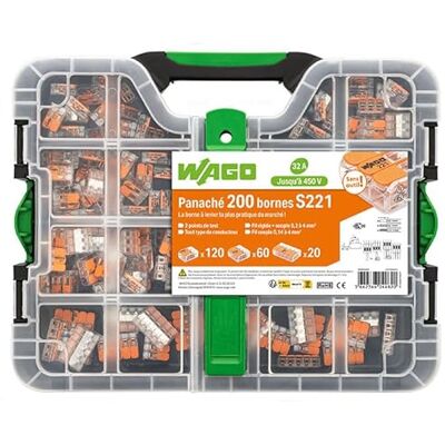 WAGO Koffer 200 Klemmen S221 (120x2E + 60x3E + 20x5E) WAGO Koffer 200 Klemmen S221 (120x2E + 60x3E + 20x5E)