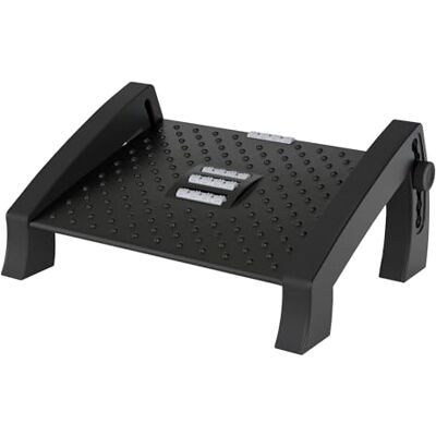 ACROPAQ Fußstütze Ergonomische Fußablage mit verstellbaren Höhen und entspannender Massagefunktion für Bürokomfort AF005 ACROPAQ Fußstütze Ergonomische Fußablage mit verstellbaren Höhen und entspannender Massagefunktion für Bürokomfort AF005