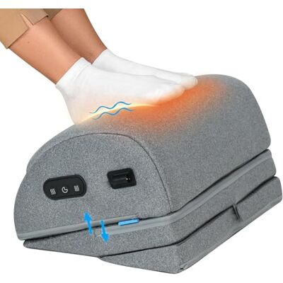 COMFIER Ergonomische Fußstütze für Schreibtisch mit Vibration und Wärme 3 Vibrationsstufen & 2 Wärmestufen, höhenverstellbarer Fußwärmer mit Memory-Schaum für Büro, Gaming & Homeoffice COMFIER Ergonomische Fußstütze für Schreibtisch mit Vibration und Wärme 3 Vibrationsstufen & 2 Wärmestufen, höhenverstellbarer Fußwärmer mit Memory-Schaum für Büro, Gaming & Homeoffice