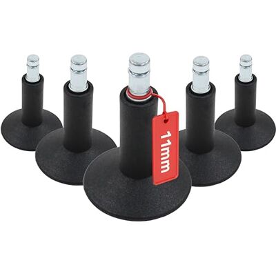 hjh OFFICE 619004 5X Bodengleiter groß 11mm / 65 mm No. 12 Standfüße (5er Pack) hjh OFFICE 619004 5X Bodengleiter groß 11mm / 65 mm No. 12 Standfüße (5er Pack)