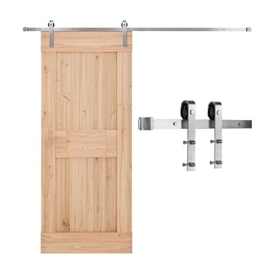 Vevor Nickel Brossé Schiebetür-Kit - Hardware für rustikalen oder modernen Stil Vevor Nickel Brossé Schiebetür-Kit - Hardware für rustikalen oder modernen Stil