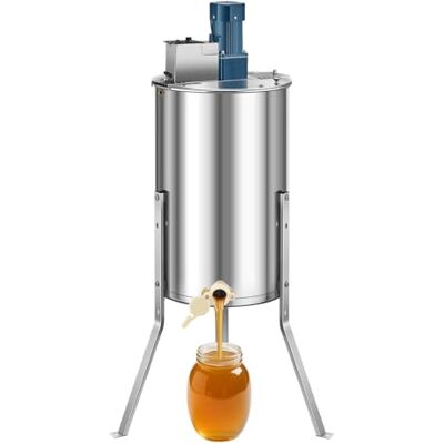 VEVOR Elektrische Honigschleuder, 3-Rahmen-Tangentialschleuder mit transparentem Deckel, 140 W Honigextractor aus Edelstahl, höhenverstellbar, Wabenextraktionsgerät für die Bienenzucht VEVOR Elektrische Honigschleuder, 3-Rahmen-Tangentialschleuder mit transparentem Deckel, 140 W Honigextractor aus Edelstahl, höhenverstellbar, Wabenextraktionsgerät für die Bienenzucht