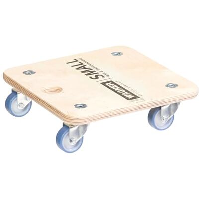 WAGNER Transportroller Transporthilfe 1353 I Möbelroller aus Schichtholz I 29 x 29 x 8,5 cm, Tragkraft 250 kg I Möbelhund für Umzug I Rollbrett für Möbel I Softrollen & Aufhängeloch I FSC®I Made in DE WAGNER Transportroller Transporthilfe 1353 I Möbelroller aus Schichtholz I 29 x 29 x 8,5 cm, Tragkraft 250 kg I Möbelhund für Umzug I Rollbrett für Möbel I Softrollen & Aufhängeloch I FSC®I Made in DE