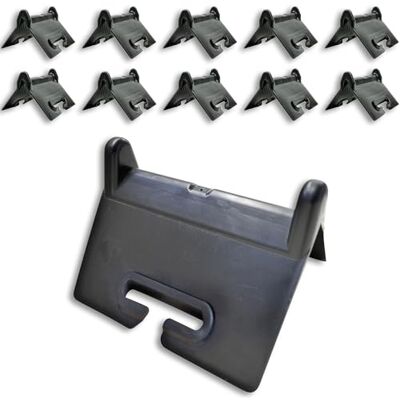 Dolezych 10 x Kantenschutz für Spanngurte bis 50 mm, Abmessung 90 x 90 x 140 mm, mit Einfädelschlitz, schwarz Dolezych 10 x Kantenschutz für Spanngurte bis 50 mm, Abmessung 90 x 90 x 140 mm, mit Einfädelschlitz, schwarz