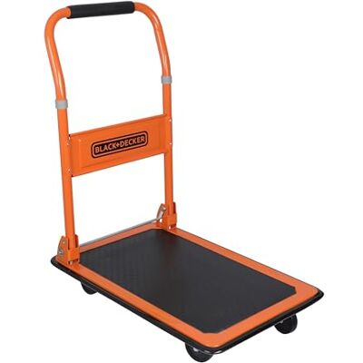 Black & Decker BXWT-H303 Plattformwagen Transportwagen Max. 80KG Klappbarer Handwagen 60 x 40 x 80,5 cm Transporter mit Griff Leicht zu Verstauen Stahl Black & Decker BXWT-H303 Plattformwagen Transportwagen Max. 80KG Klappbarer Handwagen 60 x 40 x 80,5 cm Transporter mit Griff Leicht zu Verstauen Stahl