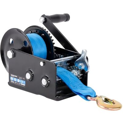 Güde Gurtwinde GGHW 900/8 (900 kg max. Zugkraft, 8 m Gurtlänge, 5 cm Gurtbreite, Lasthaken mit Tropfenöffnung, Sperrhebel, Handkurbel mit Softgriff, Grundplatte mit Bohrungen zur Festmontage) Güde Gurtwinde GGHW 900/8 (900 kg max. Zugkraft, 8 m Gurtlänge, 5 cm Gurtbreite, Lasthaken mit Tropfenöffnung, Sperrhebel, Handkurbel mit Softgriff, Grundplatte mit Bohrungen zur Festmontage)