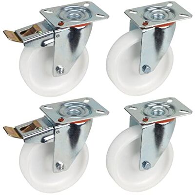Dörner + Helmer 4er Set Transportgeräte-Lenkrolle 125 mm PP, Platte 100 x 85 mm, Rollenmix mit 2 Totalfeststeller, Tragkraft 600 kg/Set Dörner + Helmer 4er Set Transportgeräte-Lenkrolle 125 mm PP, Platte 100 x 85 mm, Rollenmix mit 2 Totalfeststeller, Tragkraft 600 kg/Set