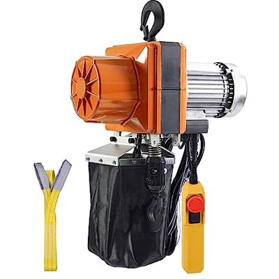 VEVOR Elektrischer Kettenzug, 998 kg Tragkraft, 3 m Hubhöhe, 3,2 m/min Geschwindigkeit, 1-phasige elektrische Seilwinde mit G100-Kette, 3 m Kabelfernbedienung, für Garage, Geschäft, Hotel, Zuhause VEVOR Elektrischer Kettenzug, 998 kg Tragkraft, 3 m Hubhöhe, 3,2 m/min Geschwindigkeit, 1-phasige elektrische Seilwinde mit G100-Kette, 3 m Kabelfernbedienung, für Garage, Geschäft, Hotel, Zuhause