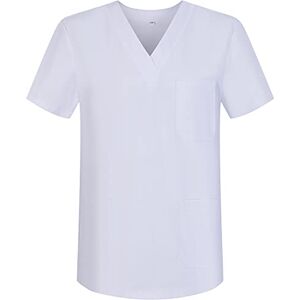MISEMIYA Medizinische Uniformen Unisex Top Krankenschwester Krankenhaus Berufskleidung BZ-6801 X-Small, Weiß 68 MISEMIYA Medizinische Uniformen Unisex Top Krankenschwester Krankenhaus Berufskleidung BZ-6801 X-Small, Weiß 68