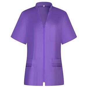 MISEMIYA ARBEITSKLEIDUNG FRAU KURZE ÄRMEL UNIFORM KLINIK KRANKENHAUS REINIGUNG TIERARZT GESUNDHEIT GASTGEWERBE -712 X-Large, Flieder MISEMIYA ARBEITSKLEIDUNG FRAU KURZE ÄRMEL UNIFORM KLINIK KRANKENHAUS REINIGUNG TIERARZT GESUNDHEIT GASTGEWERBE -712 X-Large, Flieder
