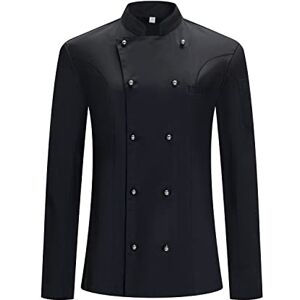 MISEMIYA Damen Women's Chef Jacket KOCHJACKE KZ-848, Herren 848-Schwarz, 3XL MISEMIYA Damen Women's Chef Jacket KOCHJACKE KZ-848, Herren 848-Schwarz, 3XL