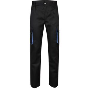 VELILLA 103004 Hose mit Mehreren Taschen, Schwarz und Himmelblau, 32 VELILLA 103004 Hose mit Mehreren Taschen, Schwarz und Himmelblau, 32