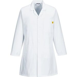 Portwest Anti Static Coat, colorWhite talla 3 XL Portwest Anti Static Coat, colorWhite talla 3 XL