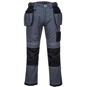 Portwest PW3 Arbeitshose mit Holstertaschen, Größe: 40, Farbe: Zoom Grau/Schwarz, T602ZBR40 Portwest PW3 Arbeitshose mit Holstertaschen, Größe: 40, Farbe: Zoom Grau/Schwarz, T602ZBR40