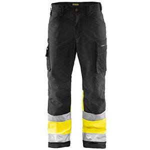 BLÅKLÄDER Blakläder 156225179933D124 Softshell Arbeitshose, Schwarz/Gelb, Größe D124 BLÅKLÄDER Blakläder 156225179933D124 Softshell Arbeitshose, Schwarz/Gelb, Größe D124