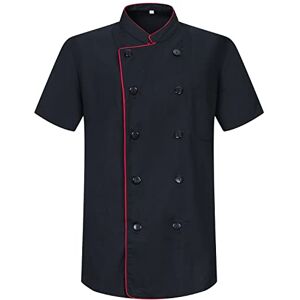 MISEMIYA Herren Kochjacke Herren Kochjacke Hospitality Uniform Ref.8421B 5XL, Kochjacken Herren 8421B Schwarz MISEMIYA Herren Kochjacke Herren Kochjacke Hospitality Uniform Ref.8421B 5XL, Kochjacken Herren 8421B Schwarz