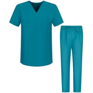 MISEMIYA Schlafanzug für Gesundheit, Uni, medizinische Uniformen 6801-6802, türkis, Small MISEMIYA Schlafanzug für Gesundheit, Uni, medizinische Uniformen 6801-6802, türkis, Small