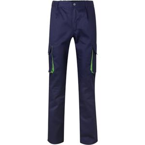 VELILLA 103004 Hose mit Mehreren Taschen, Marineblau und Limettengrün, 40 VELILLA 103004 Hose mit Mehreren Taschen, Marineblau und Limettengrün, 40