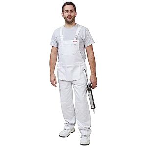 ProDec Lätzchen und Träger Maler-Overall für Männer & Frauen Arbeitskleidung, 100% saugfähige Baumwolle Bohrer, weiß Malerei Overalls, Dekorateure Männer & Frauen Latzhose, Maler Tasche ProDec Lätzchen und Träger Maler-Overall für Männer & Frauen Arbeitskleidung, 100% saugfähige Baumwolle Bohrer, weiß Malerei Overalls, Dekorateure Männer & Frauen Latzhose, Maler Tasche