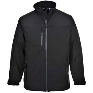 Portwest Softshell-Jacke (3-lagig), Farbe: Schwarz, Größe: M, TK50BKRM Portwest Softshell-Jacke (3-lagig), Farbe: Schwarz, Größe: M, TK50BKRM