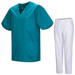MISEMIYA Unisex-Schrubb-Set Medizinische Uniform mit Oberteil und Hose 817-8312-BLANCO Medium, Verde 3B MISEMIYA Unisex-Schrubb-Set Medizinische Uniform mit Oberteil und Hose 817-8312-BLANCO Medium, Verde 3B